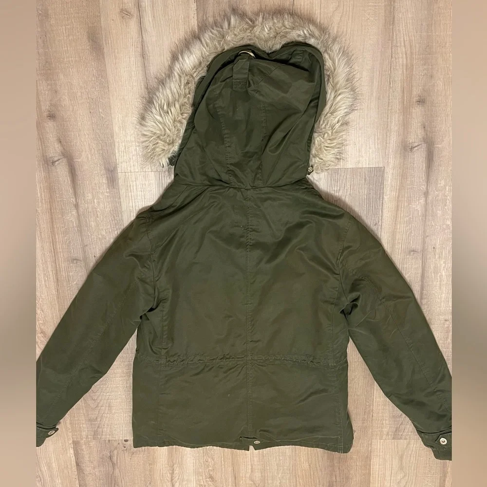 ZARA Khaki Fall/Winter Jacket - Picture 10 of 11
